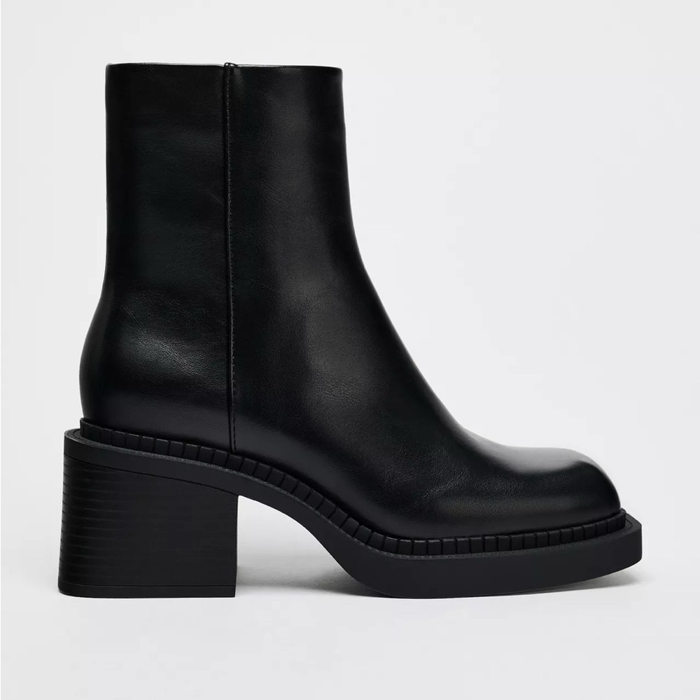 Zara Wide Heeled Boots